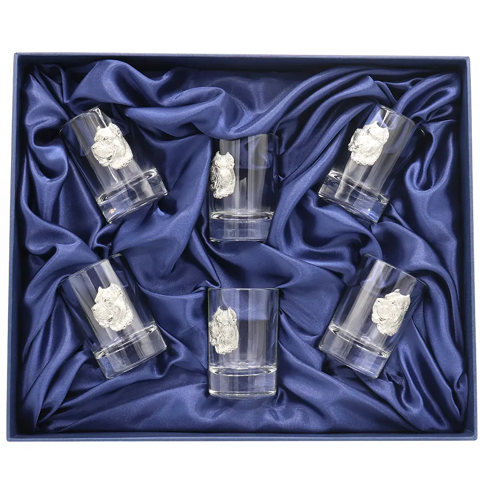 Новогодний набор стопок для водки "Друг человека" 6176