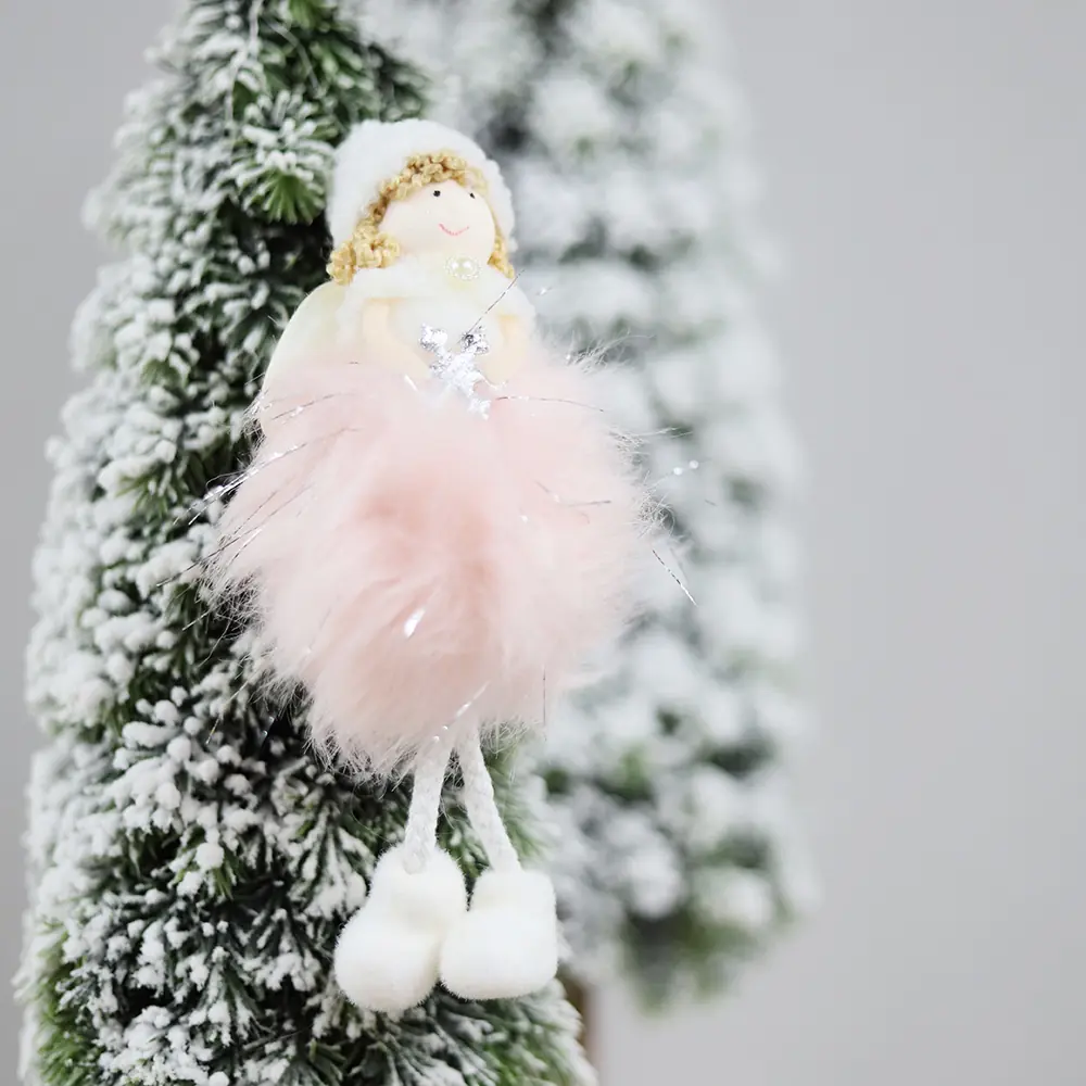 Новогоднее украшение рождественский ангел Брайтенс, розовый