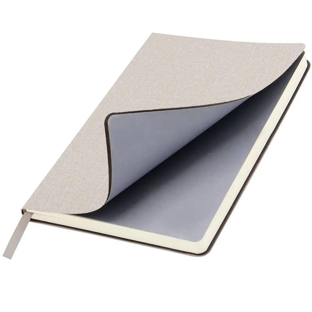 Ежедневник A5 недатированный Stefano в мягком переплёте, светло-серый