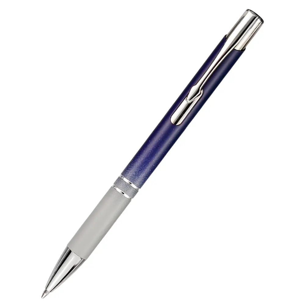Ручка металлическая Britney градиент, тёмно-синий