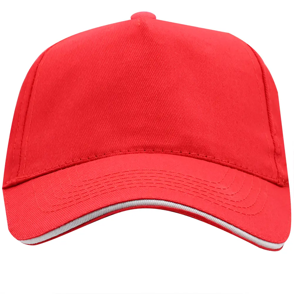 Бейсболка 5-панельная ERIS, Красный