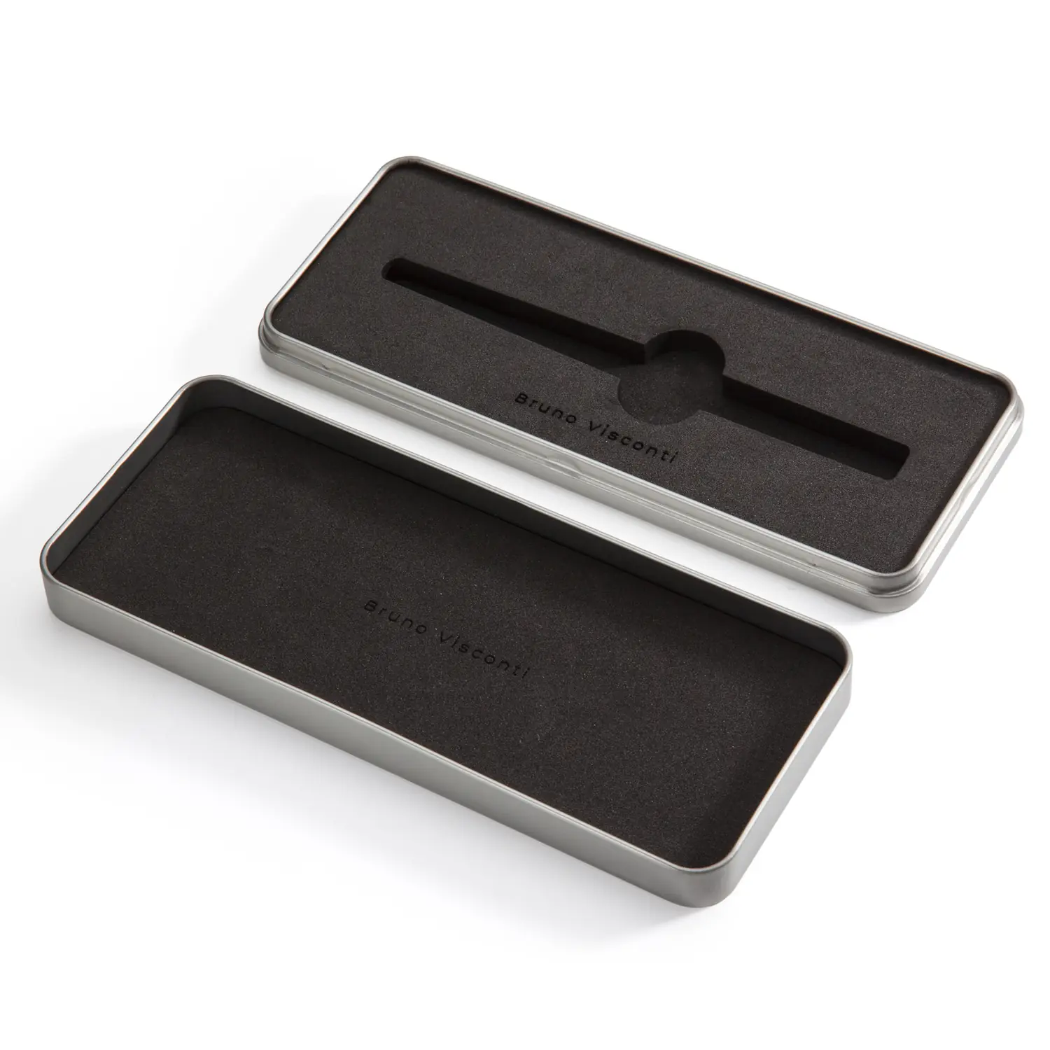 ФУТЛЯР PREMIUM БОЛЬШОЙ МЕТАЛЛИЧЕСКИЙ ПОД РУЧКУ "SLIM", СЕРЕБРЯНЫЙ