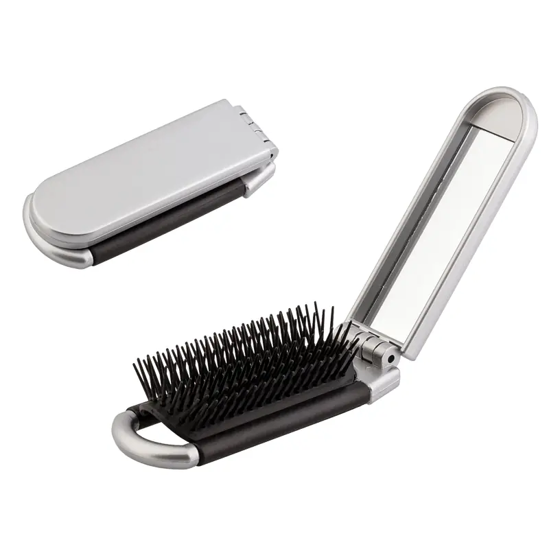 Расческа с зеркалом / серебристый