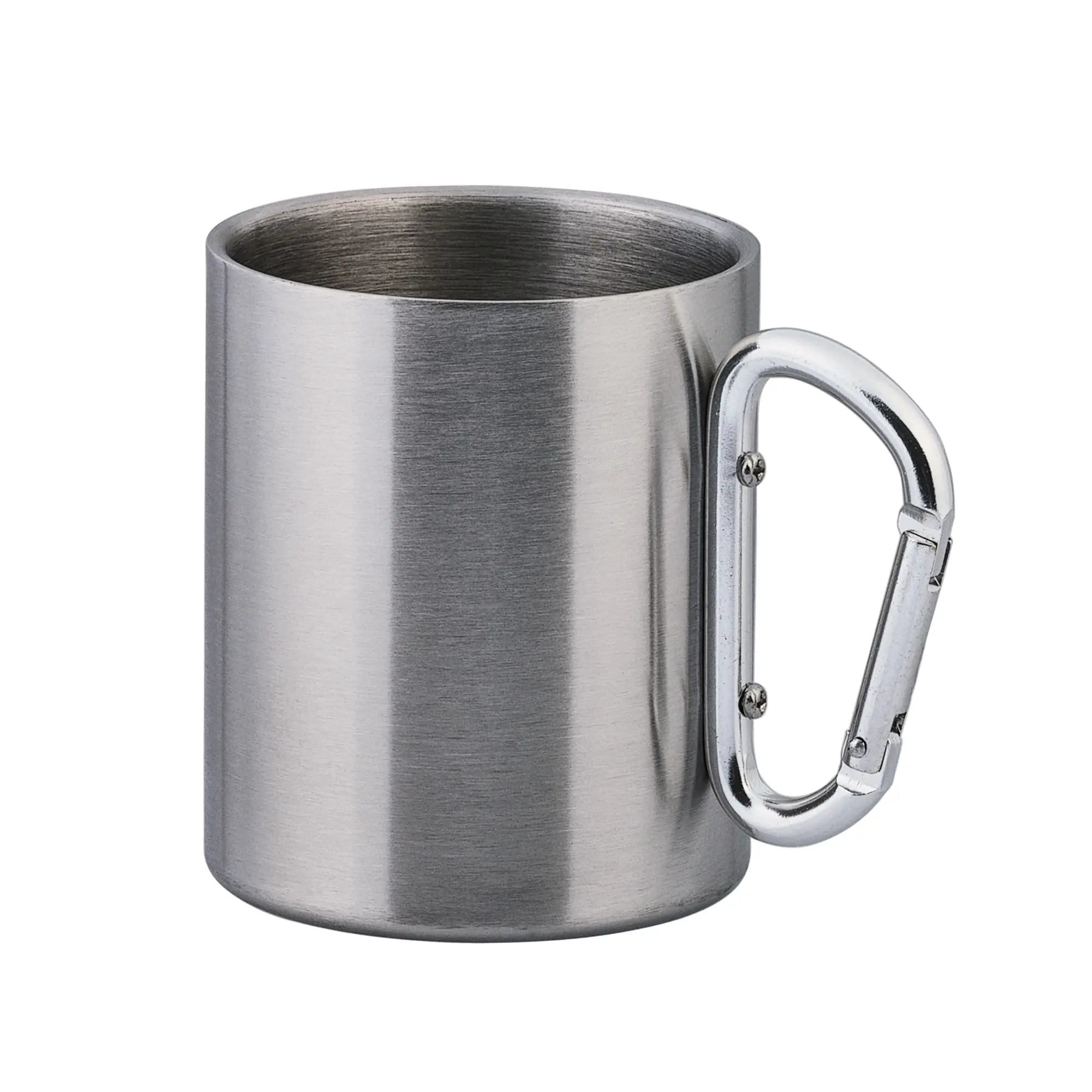 Кружка с карабином "Огайо" 300 мл / серебристый