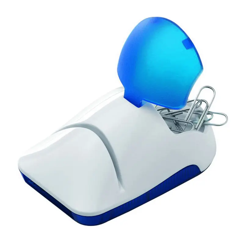 Скрепочница / белый/голубой