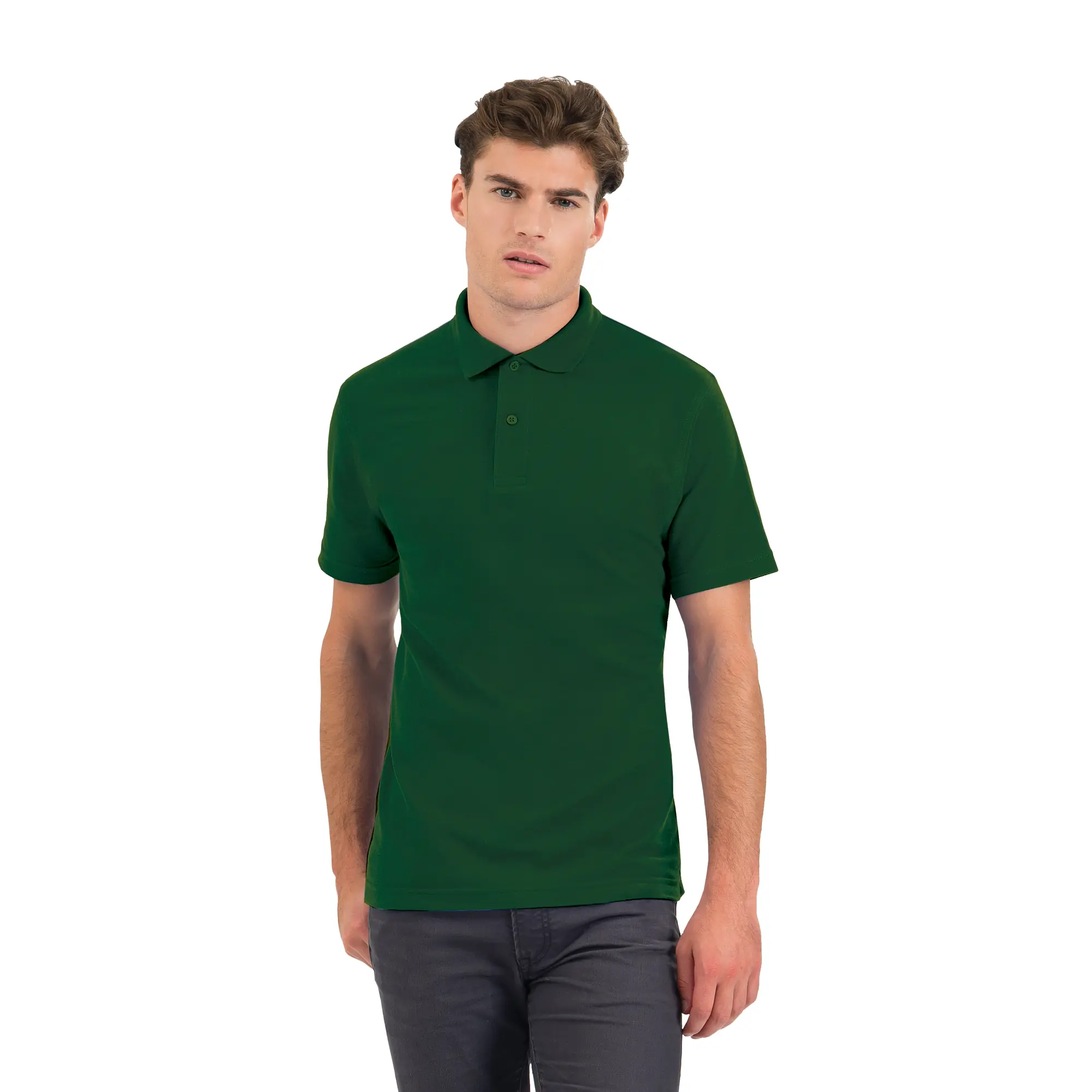 Футболка теннисная ID.001 / темно-зеленый / XXXL