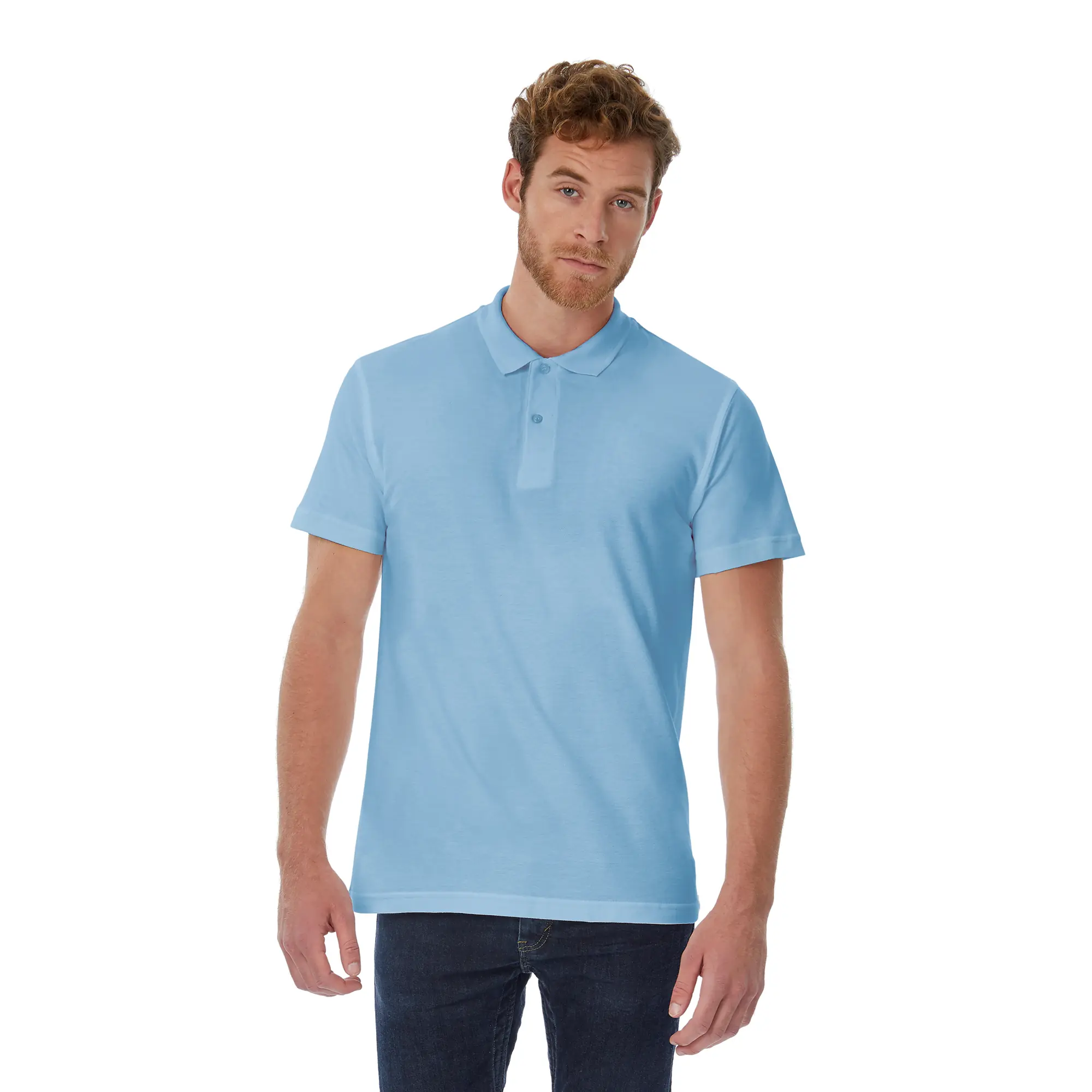 Футболка теннисная ID.001 / голубой / XXXL