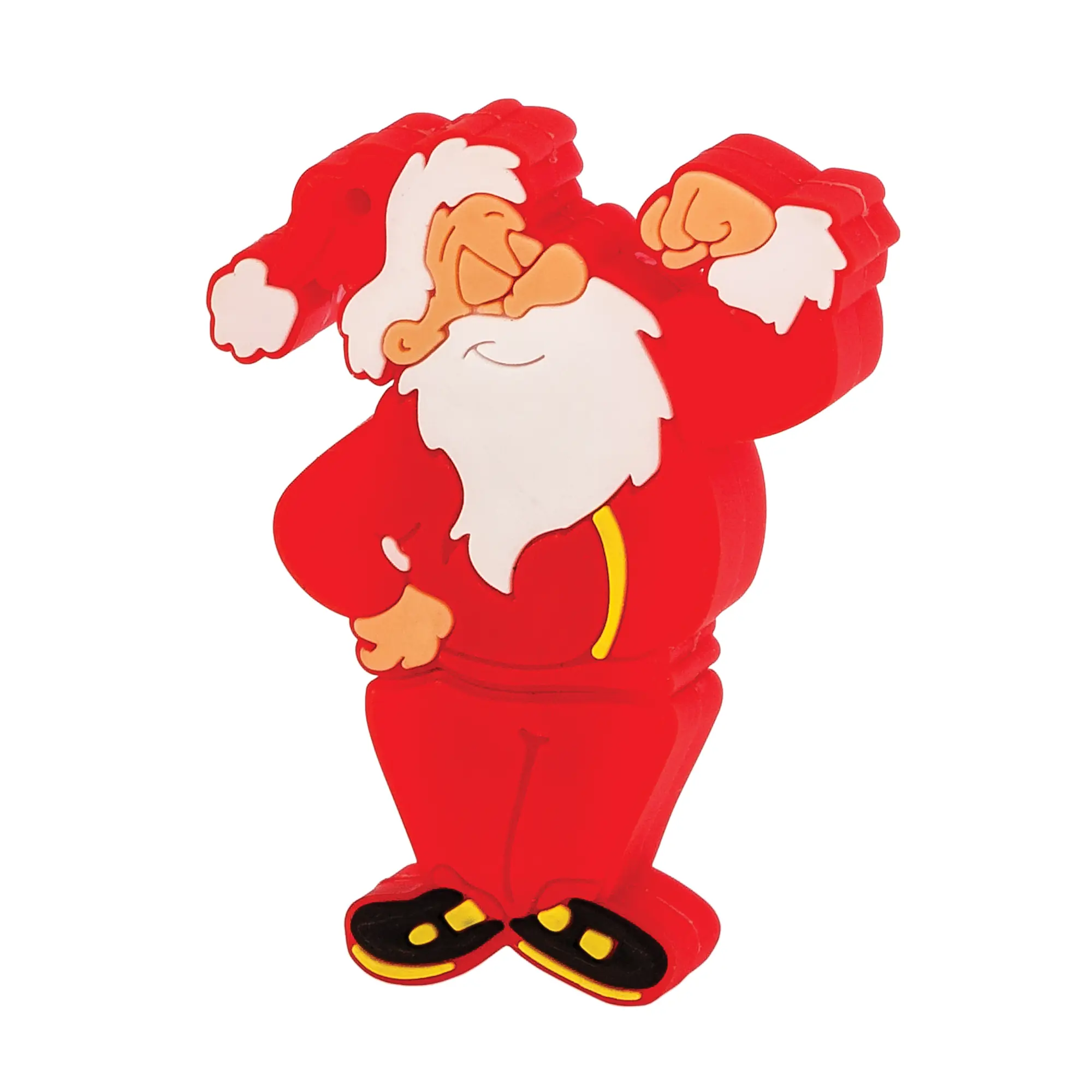 Флеш-карта "Дед Мороз" USB 8GB / красный с белым