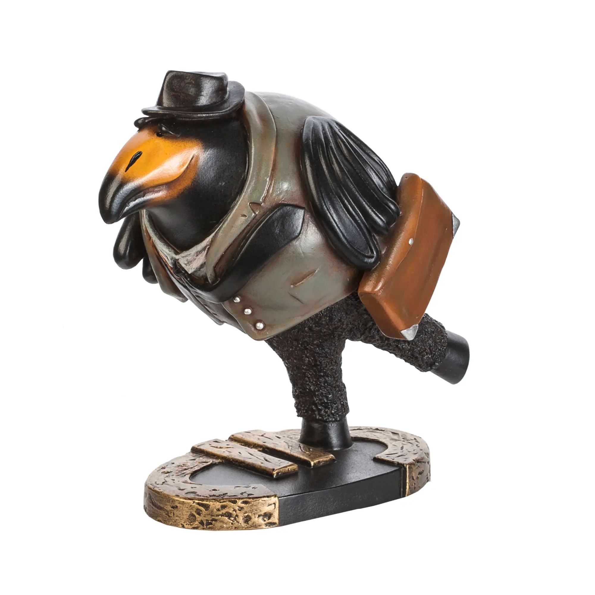 Статуэтка Rabenart "Банкир" / черный с желтым