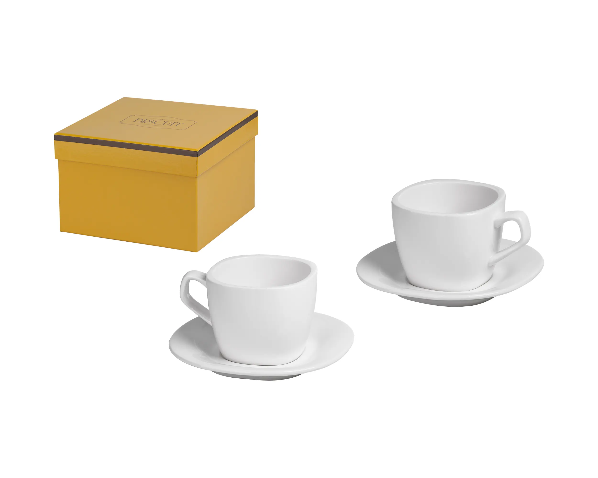 Набор кофейный "Бодрое утро" / белый