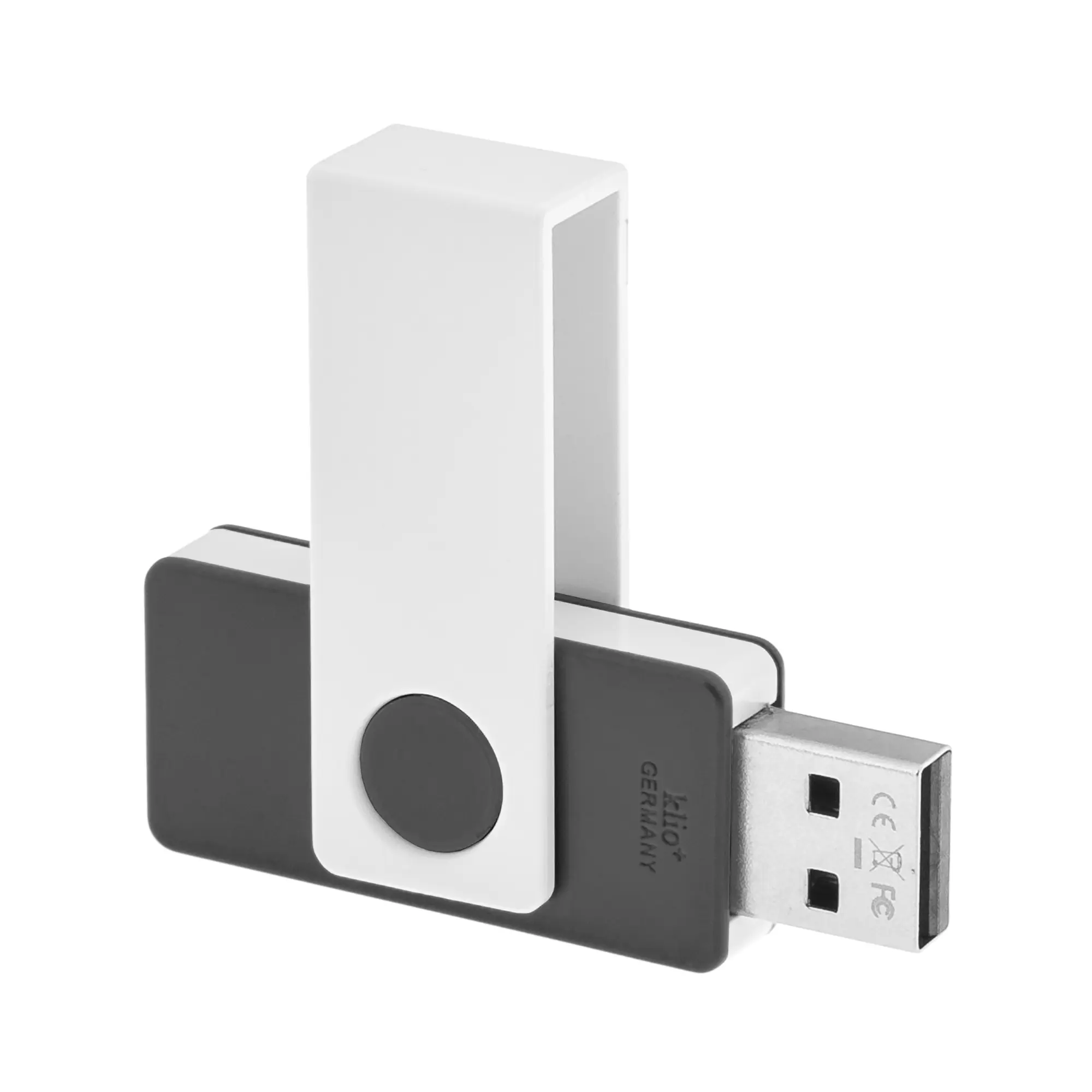 Флеш-карта TWISTA, 16Гб / антрацит/белый