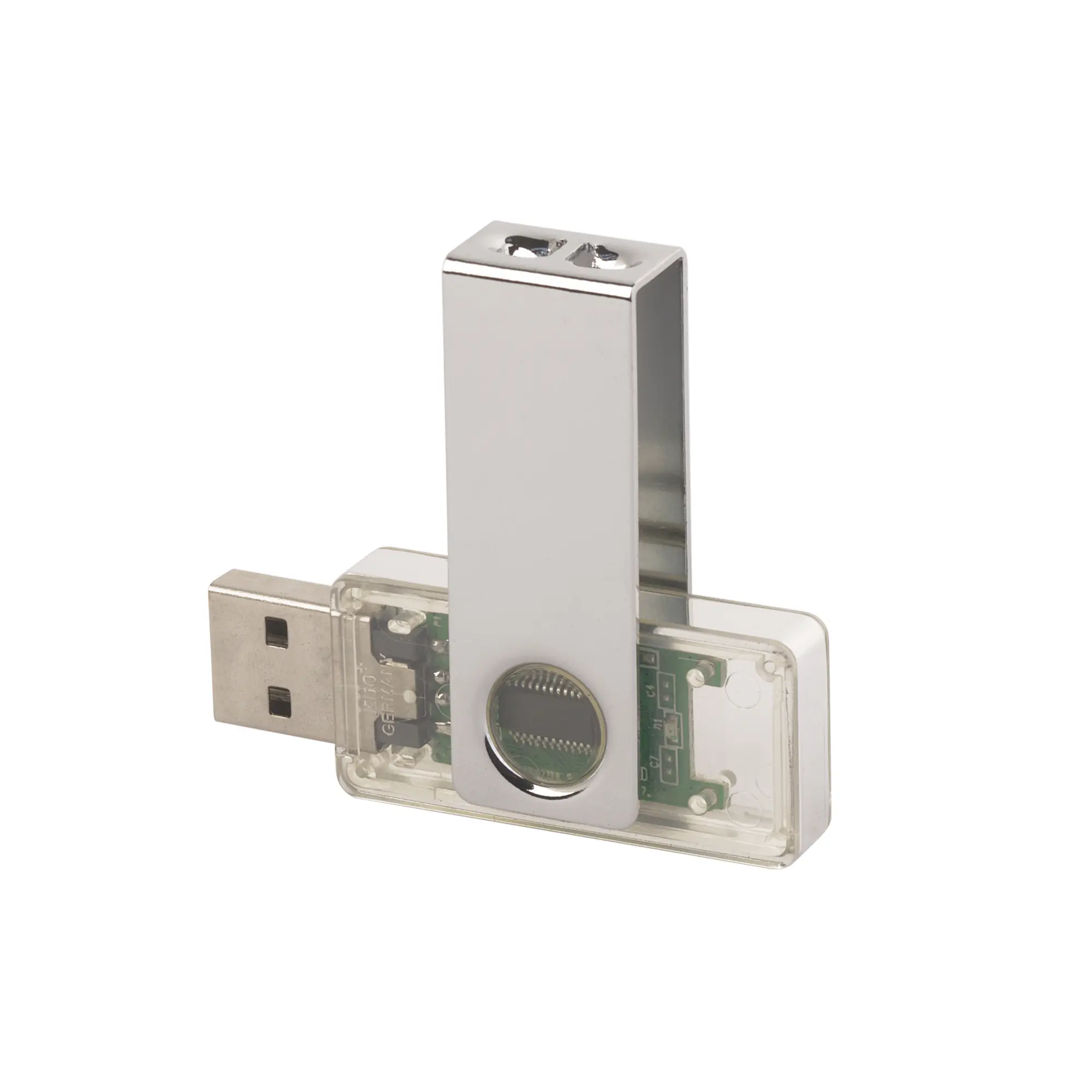 Флеш-карта TWISTA Transparent MS, 16Гб / прозрачный