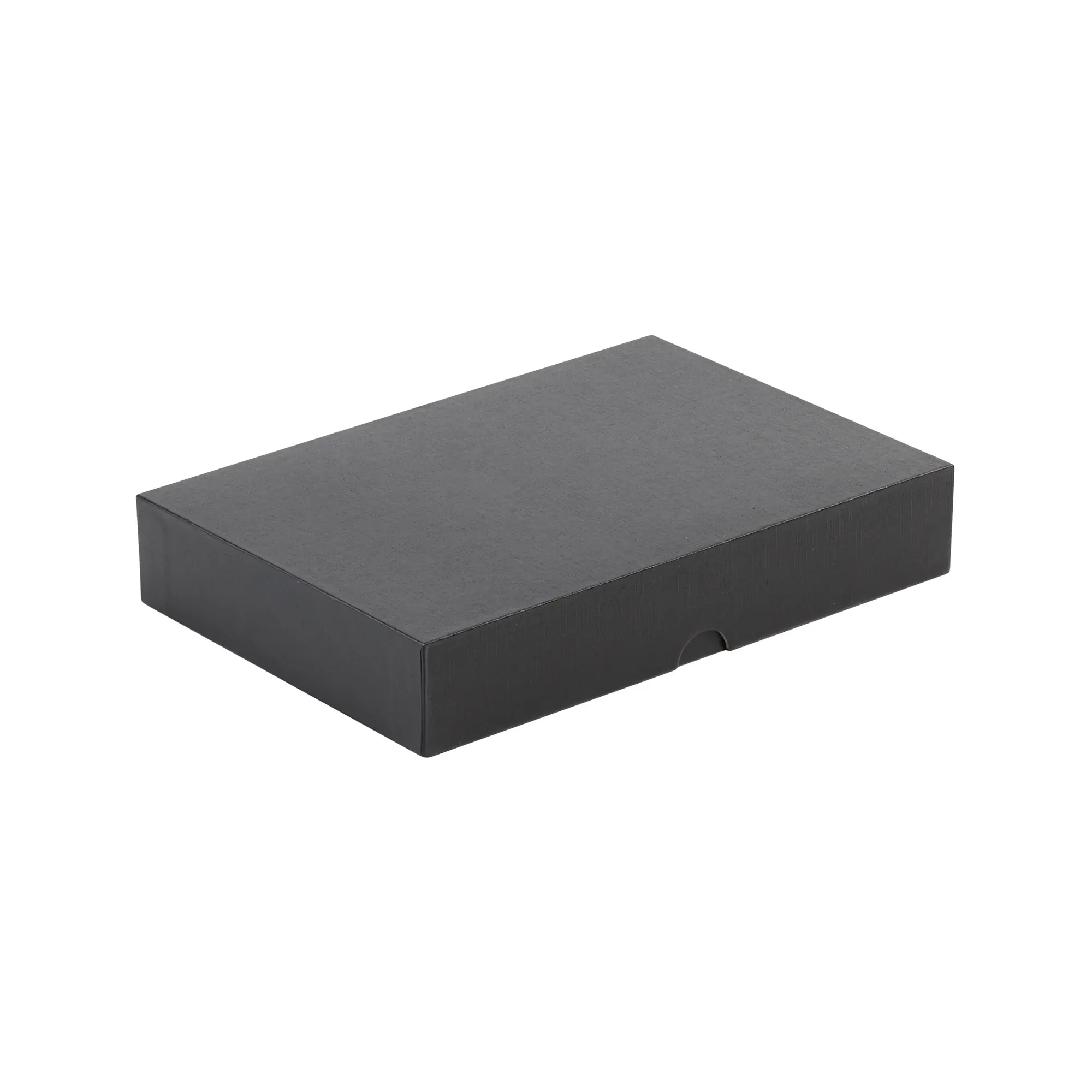 Подарочная коробка без ложемента (крышка-дно, 20 х h 3,5 х 14 см) / черный