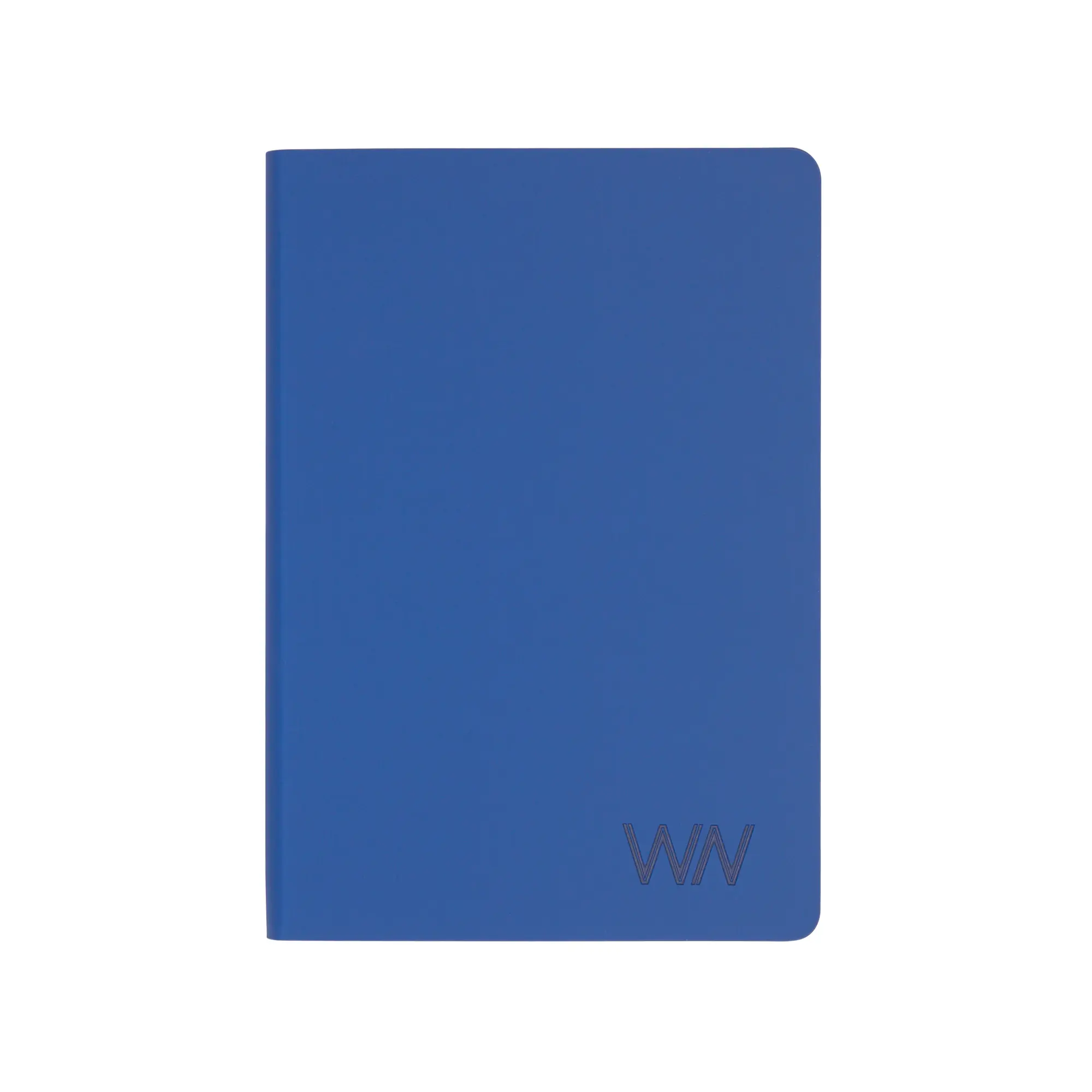 Ежедневник недатированный "Болонья", гибкая обложка с тиснением, покрытие soft touch, формат А5 / синий