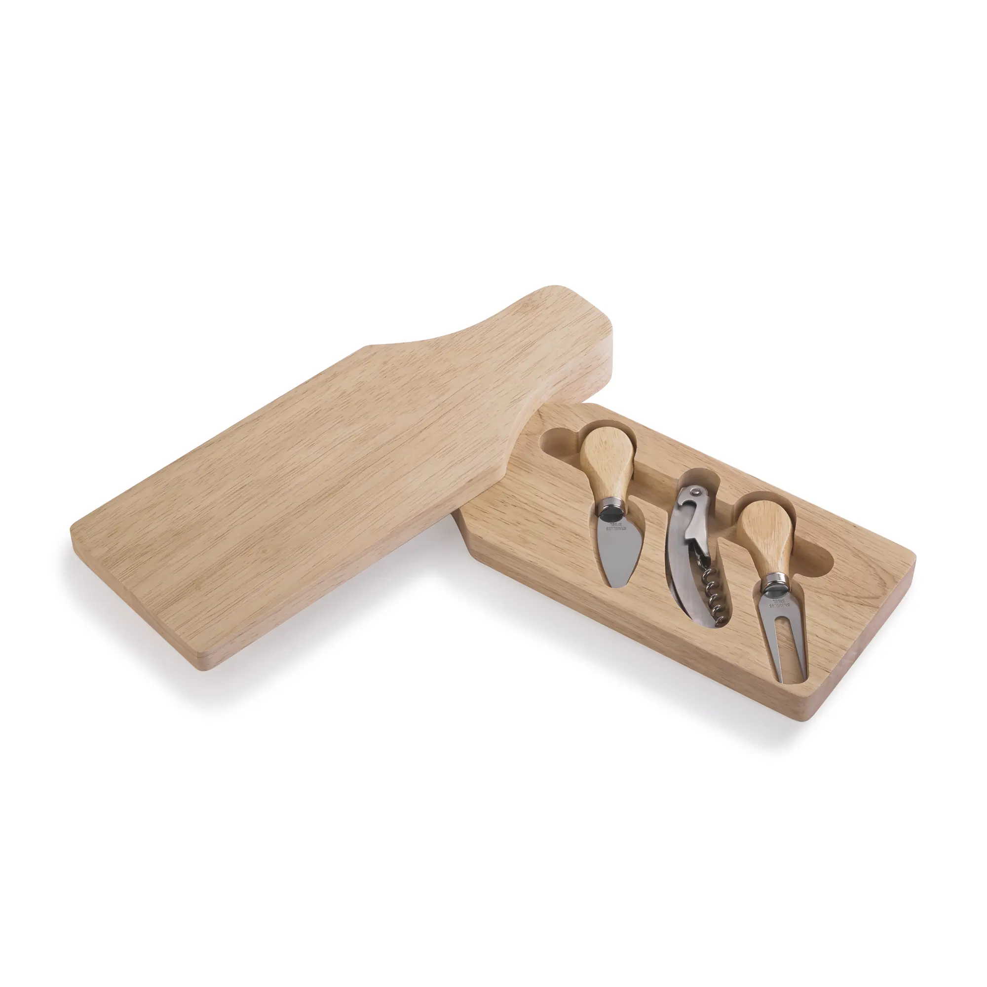 Набор для сыра и вина "Gourmet" в футляре / натуральный