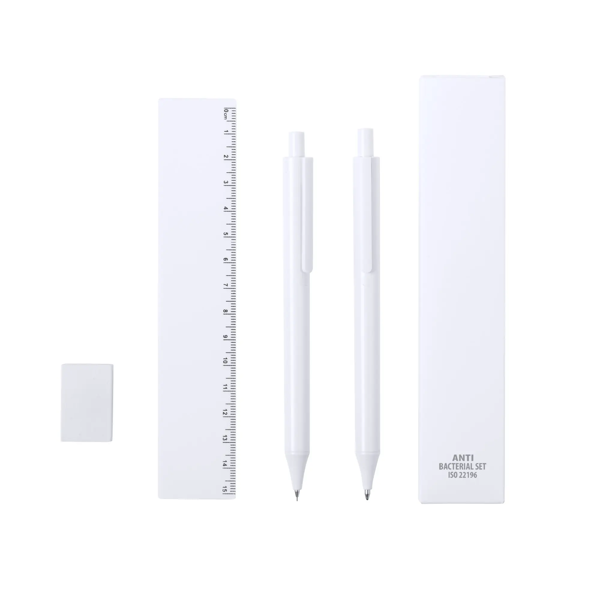 Набор "Combo" канцелярских принадлежностей с антибактериальной защитой / белый
