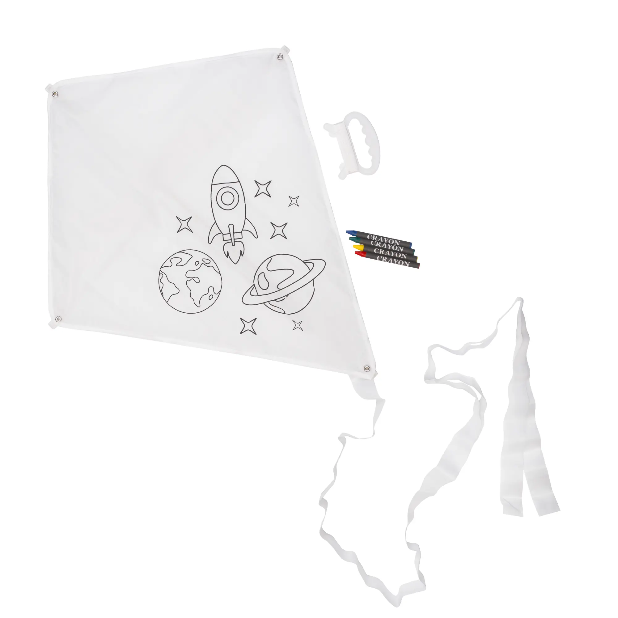 Воздушный змей-раскраска "Rainbow" / белый