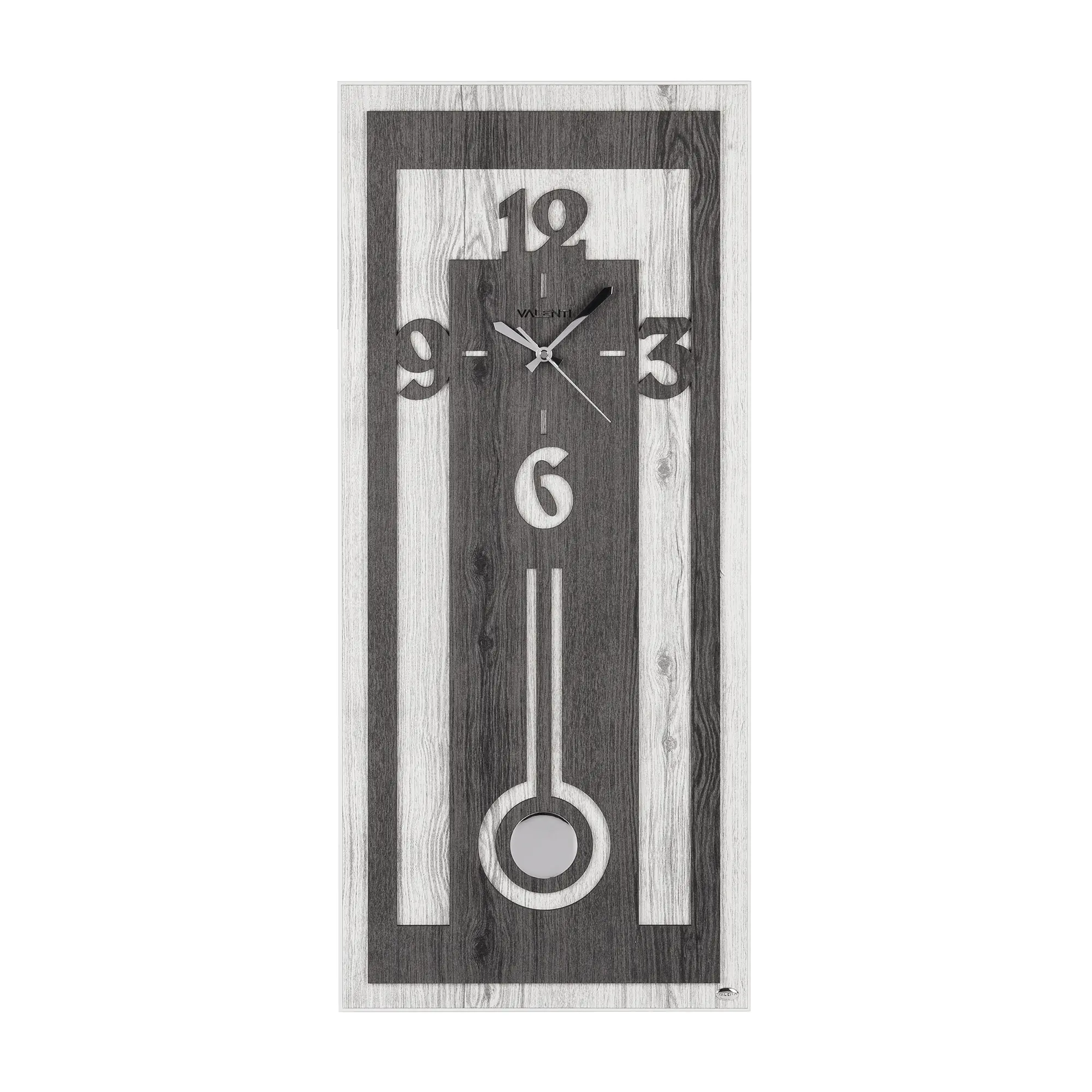 Часы настенные "Классика" / черный с белым