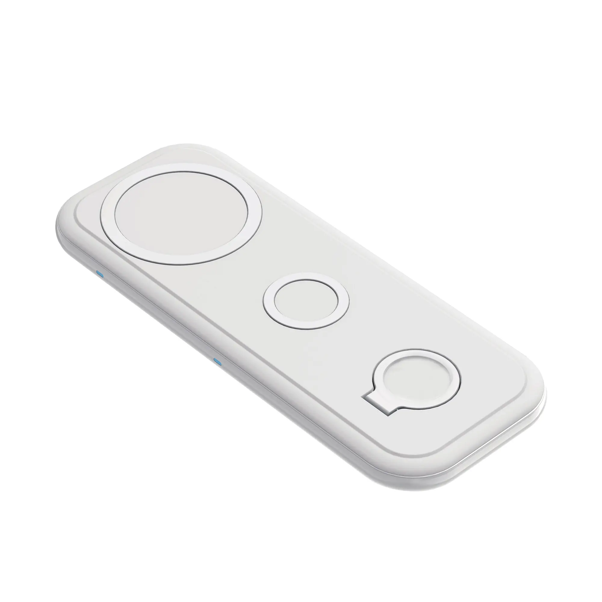 Настольная беспроводная (15W) зарядная станция "Snow Board" для смартфона, часов и наушников / белый