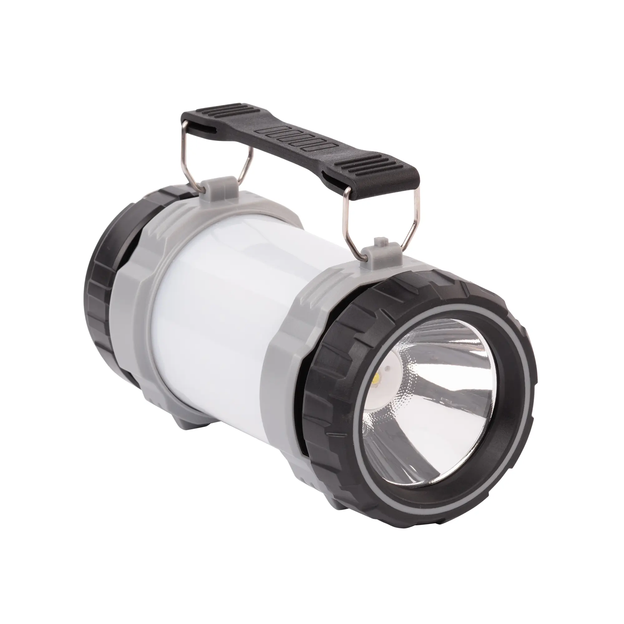 Туристический led-фонарь "Campus" с аккумулятором 4000 mAh / черный с серым