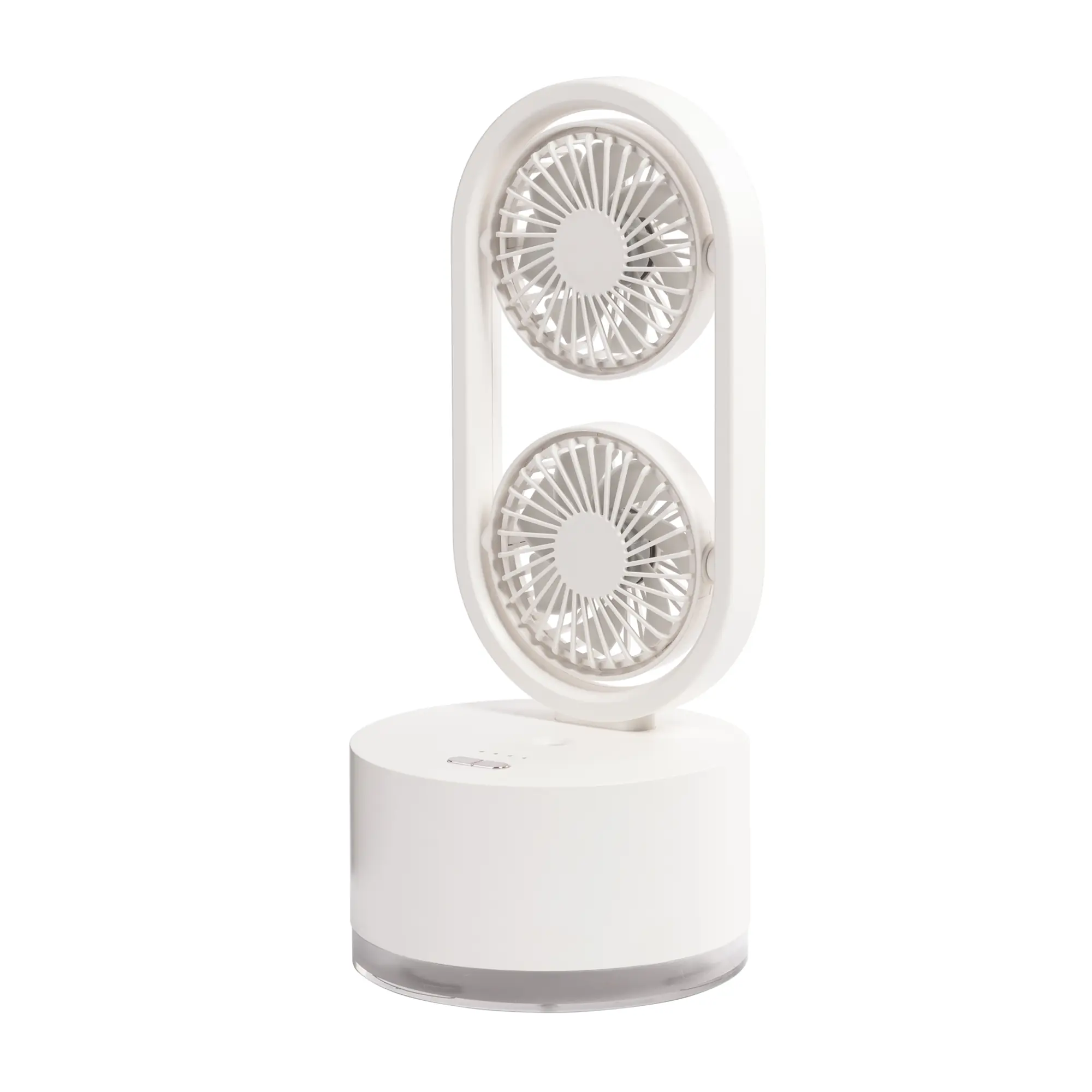 Портативный увлажнитель воздуха "Smart Wind" с двумя вентиляторами / белый