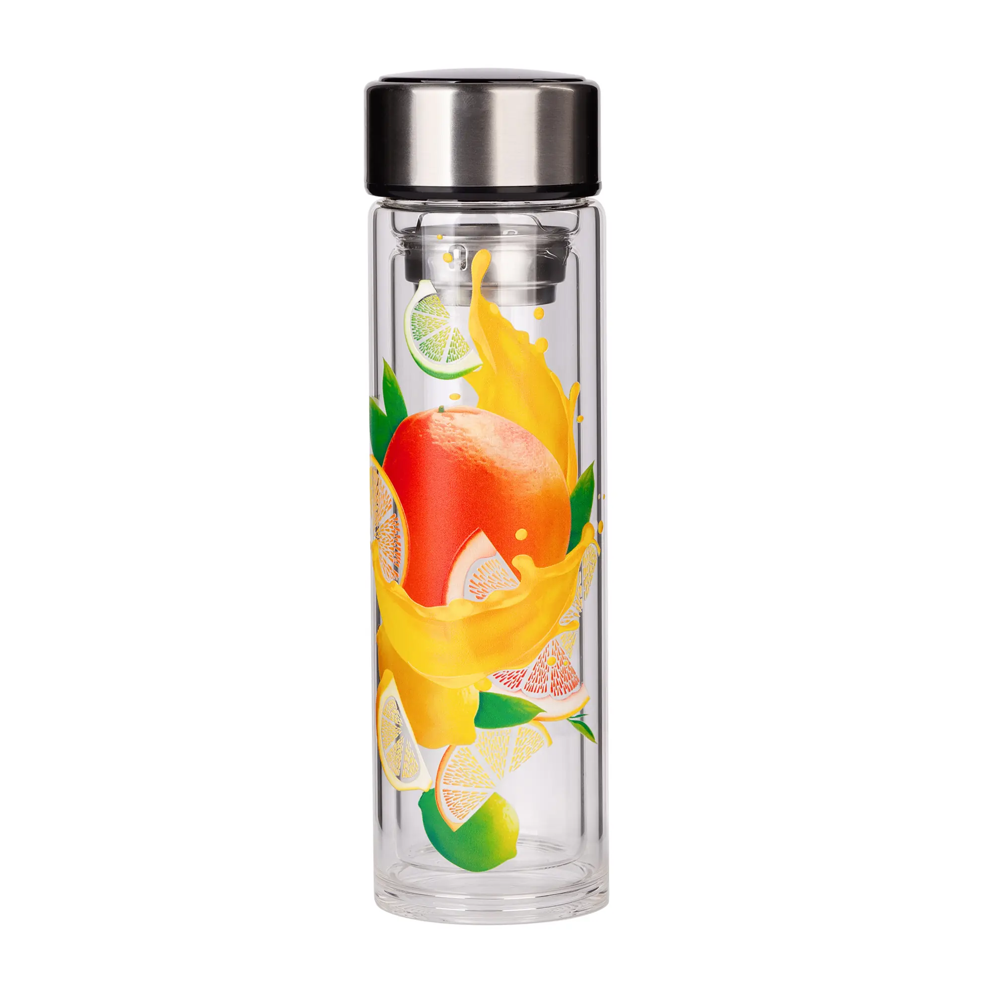 Заварочный термос "Остин_Fresh" 320 мл в чехле / серый