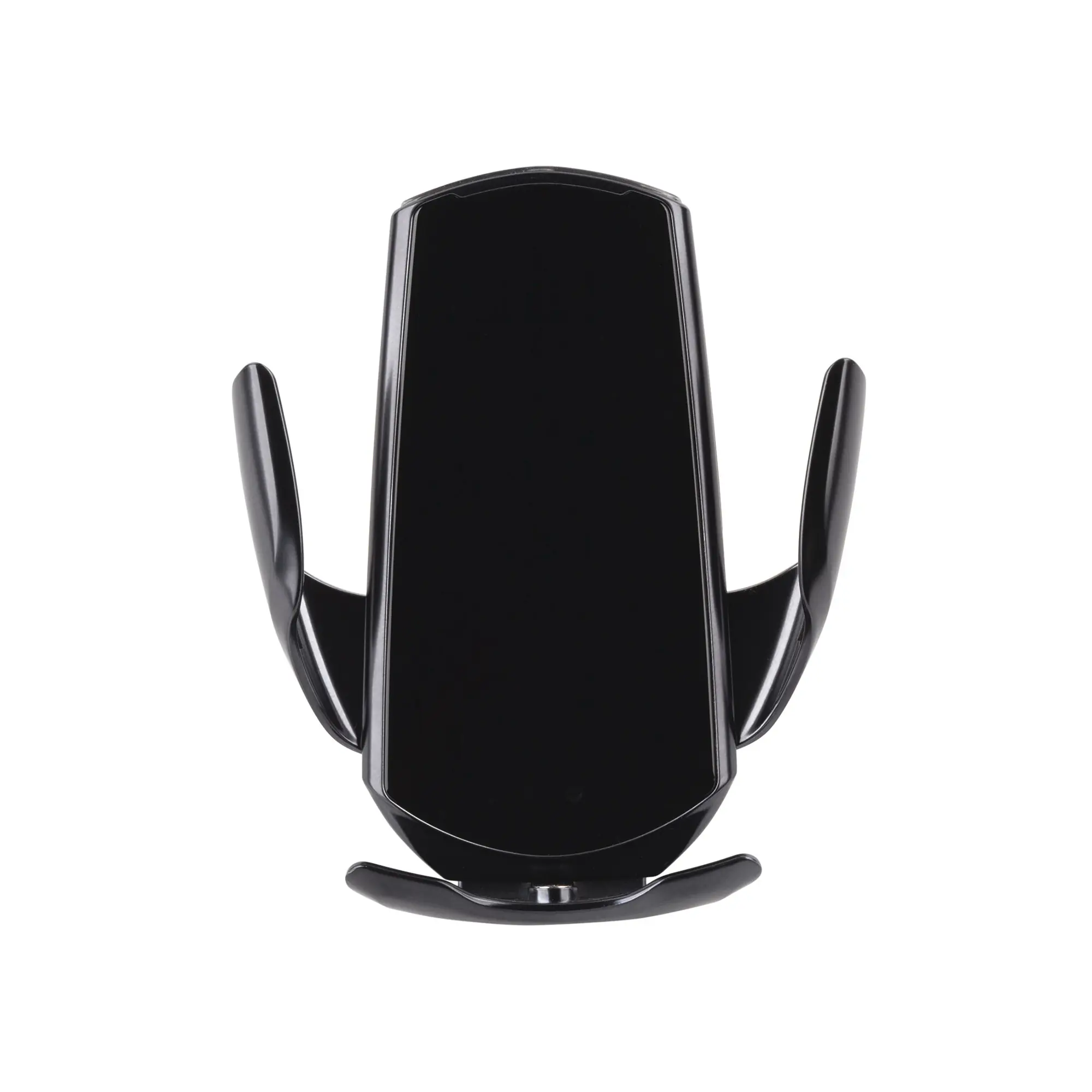 Автомобильное сенсорное беспроводное (15W) зарядное устройство "Titan" с набором переходников для магнитной зарядки, с подсветкой логотипа / черный