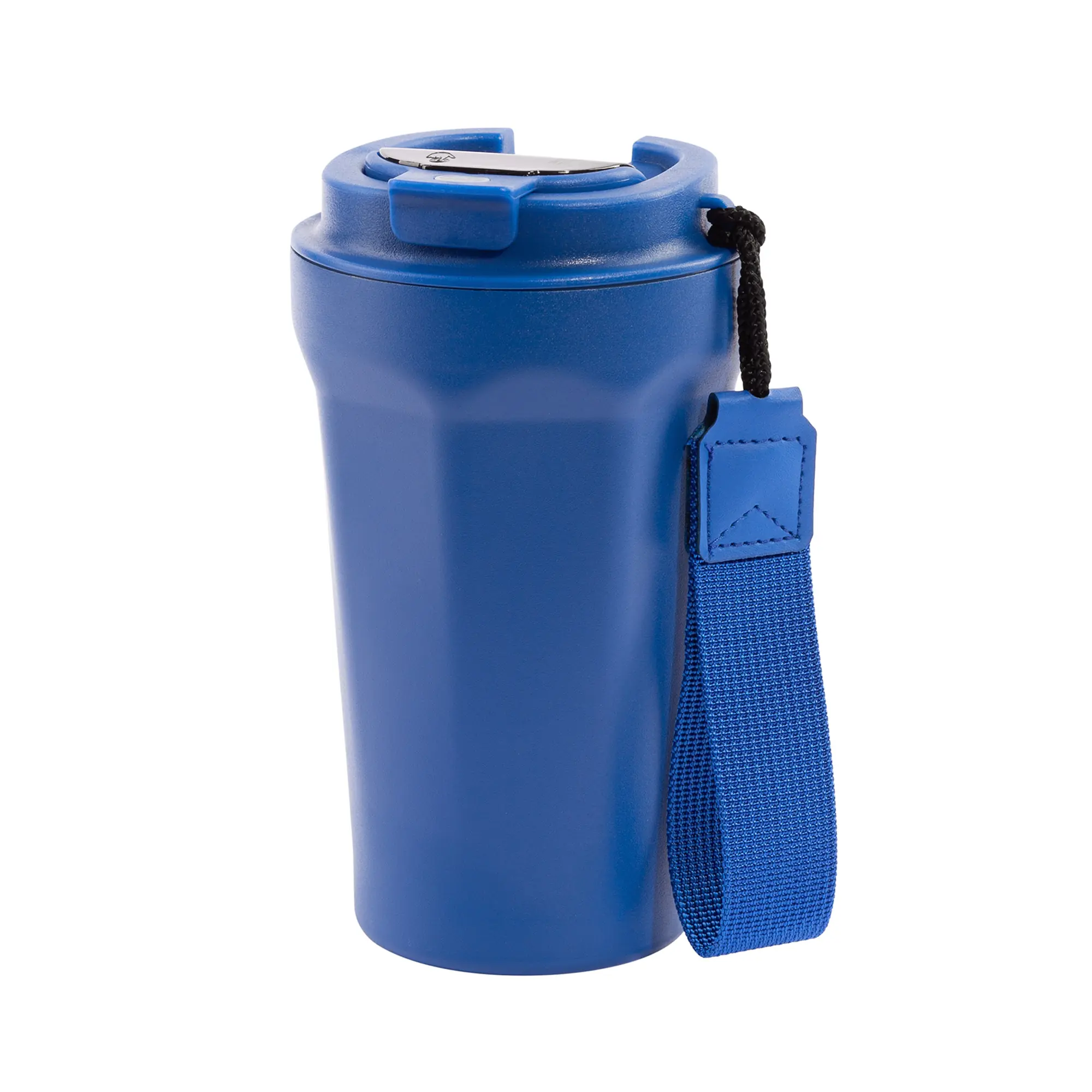 Термостакан "Legend" 390 мл с индикацией температуры, покрытие пудра / синий