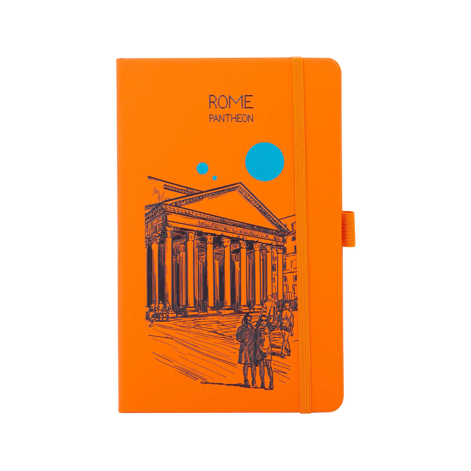 Блокнот "Парма_Pantheon Roma", формат А5 / оранжевый