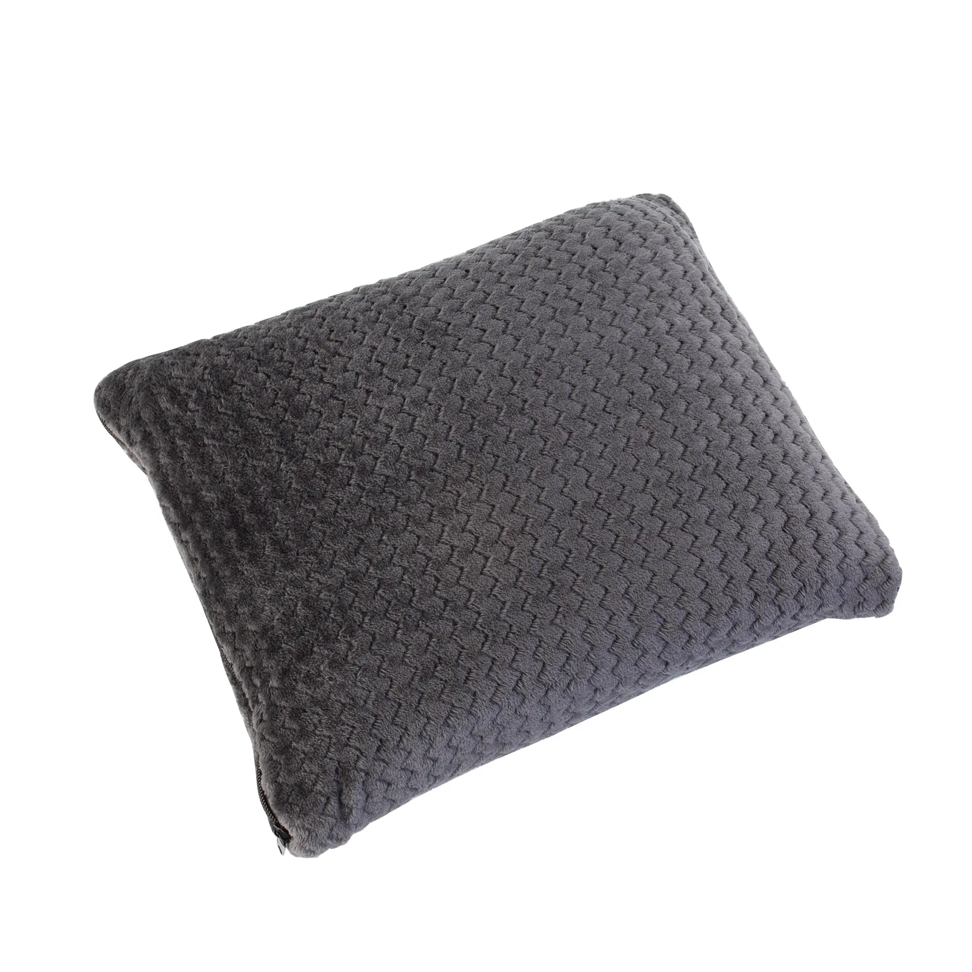 Плед "Волна" / темно-серый