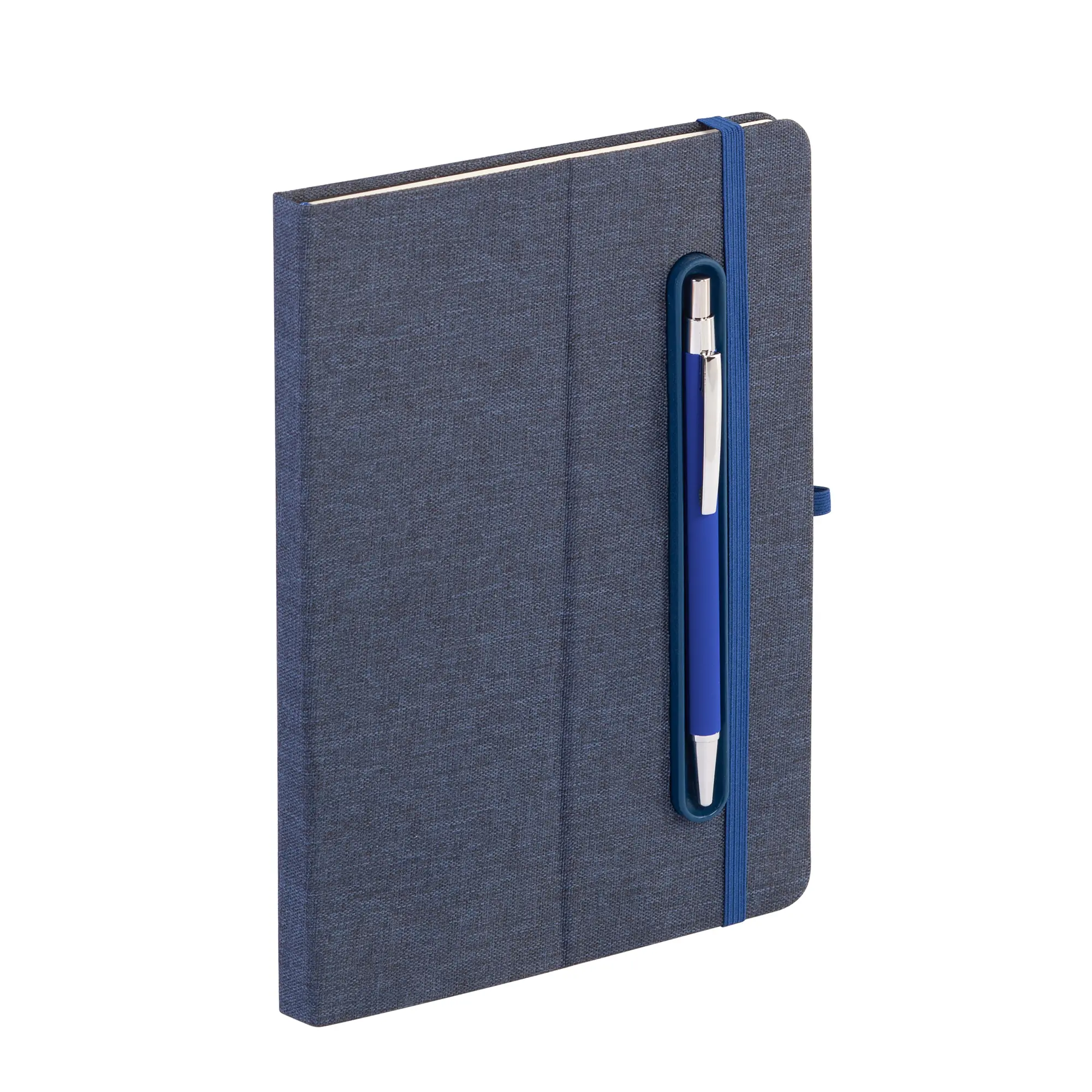 Блокнот "Magnet" с ручкой Ray на магните, с подставкой под смартфон / темно-синий