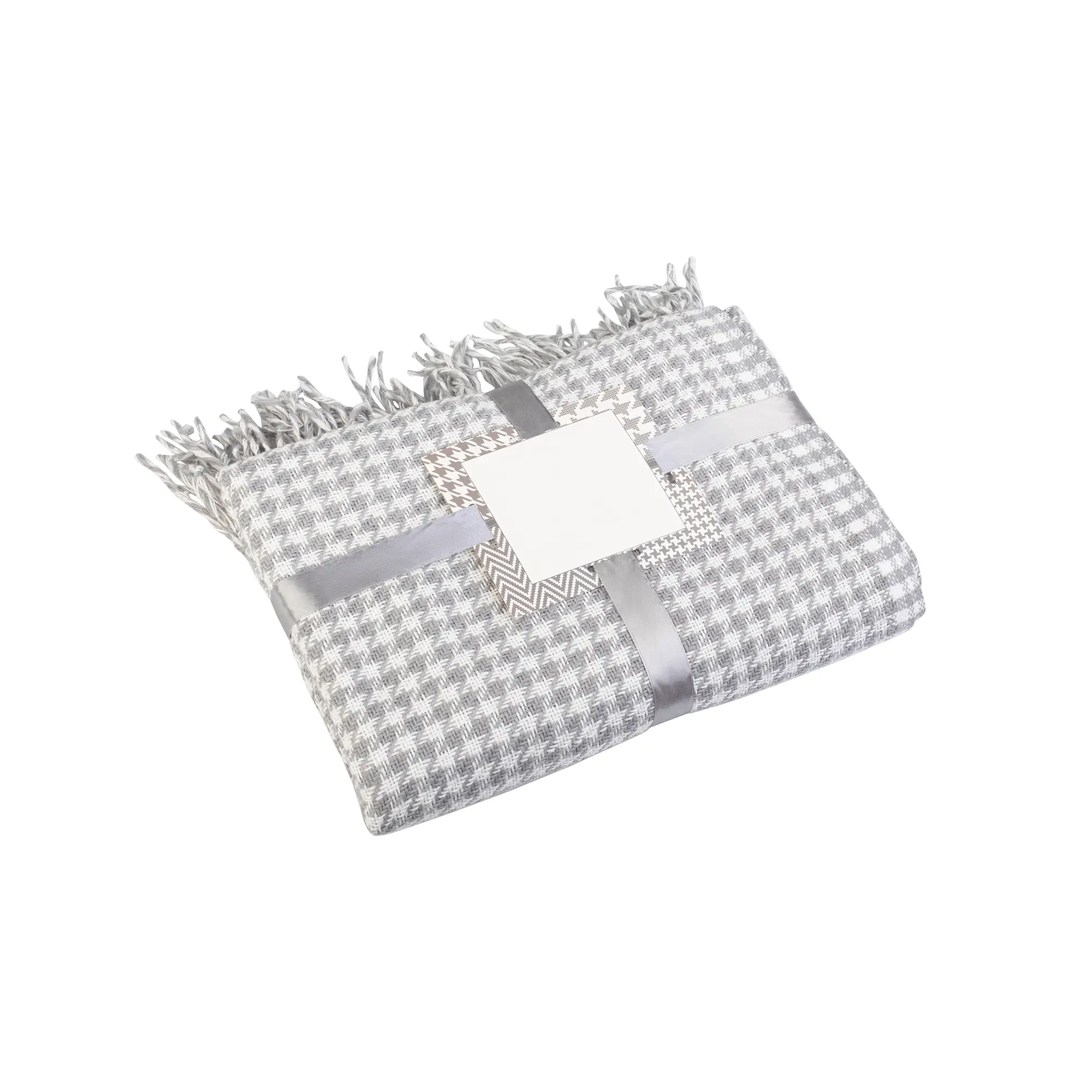 Плед "Ritz" , 140 х 200 см / серый с белым