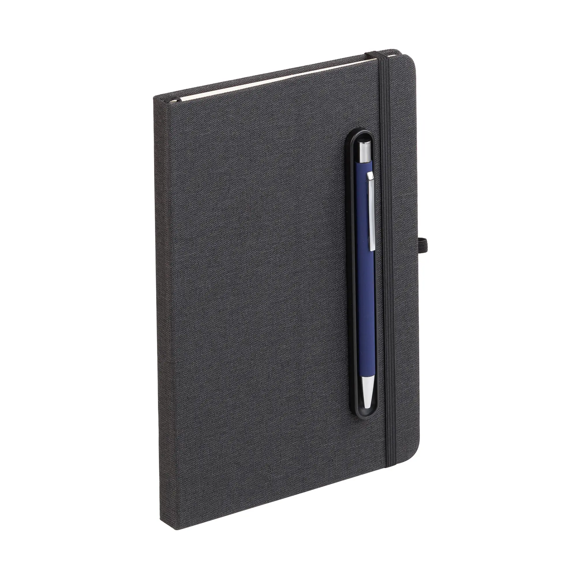 Блокнот "Magnet" с ручкой Trade на магните, с подставкой под смартфон / черный с синим