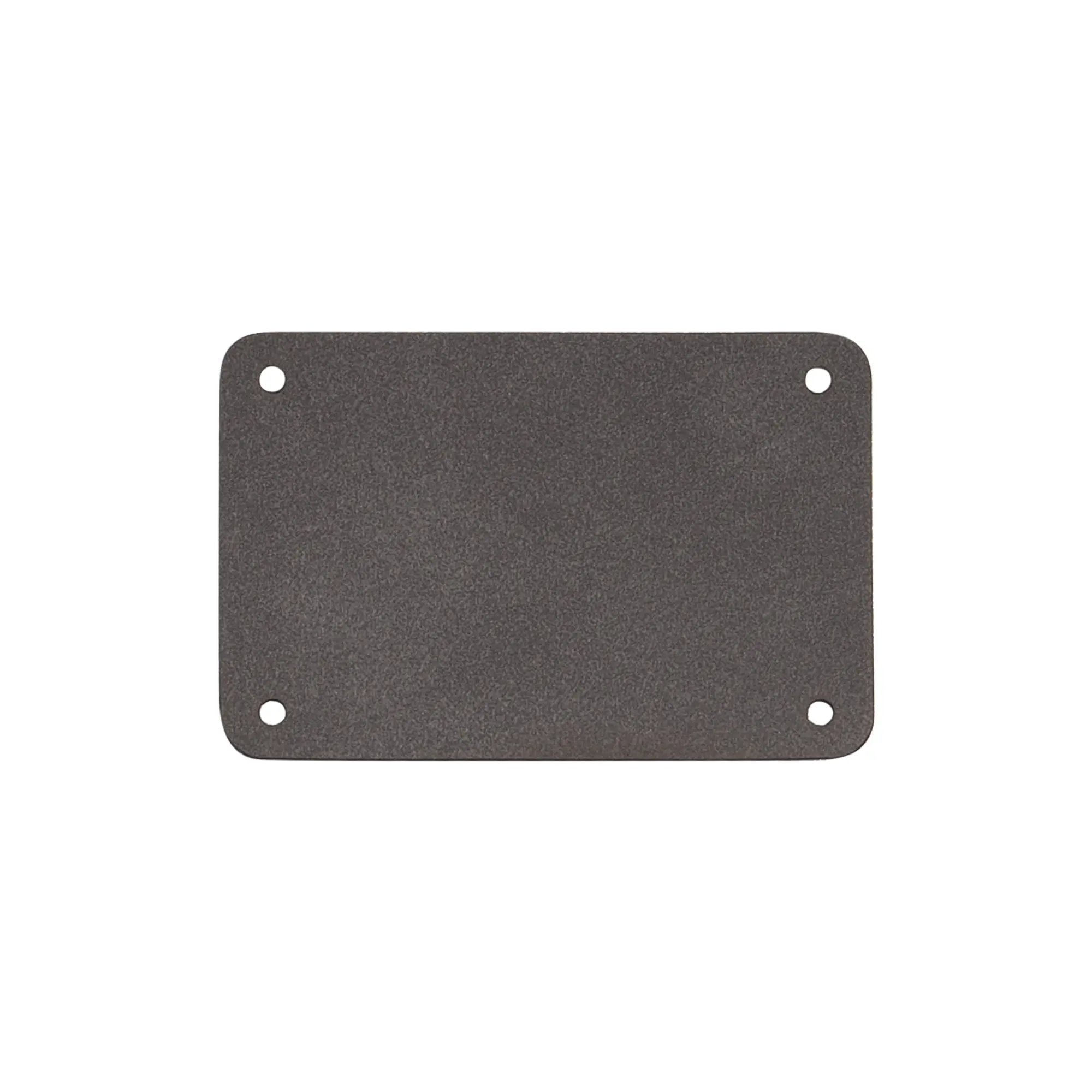 Шильд 4х6 см имитация кожи / серый